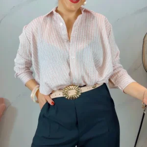 Camisa croppe Rosa