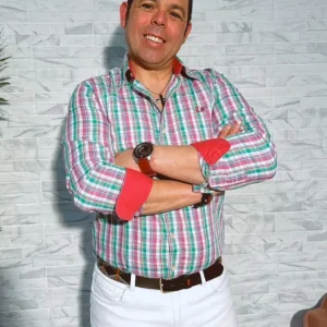Camisa Cuadros Verde y Rosa