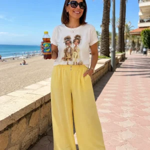 Pantalón Fluido Amarillo