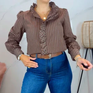 Camisa Amaral Marrón chocolate