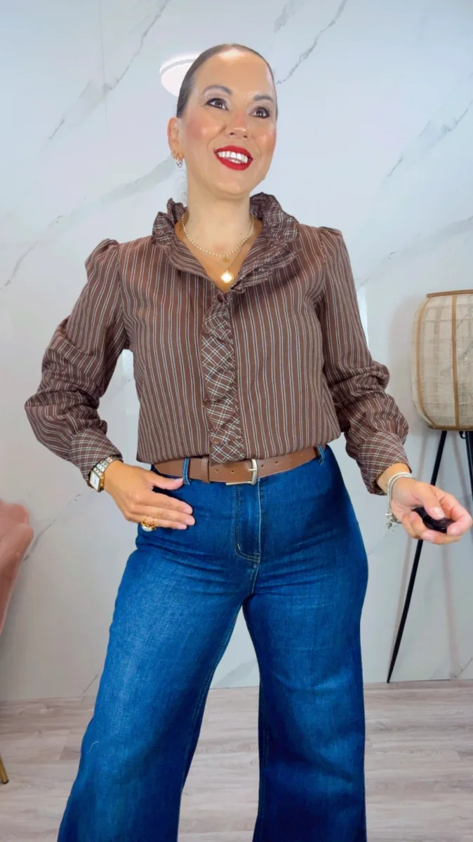Camisa Amaral Marrón chocolate