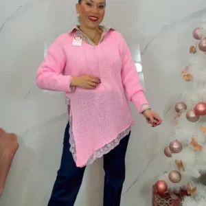 Jersey Asimétrico Rosa