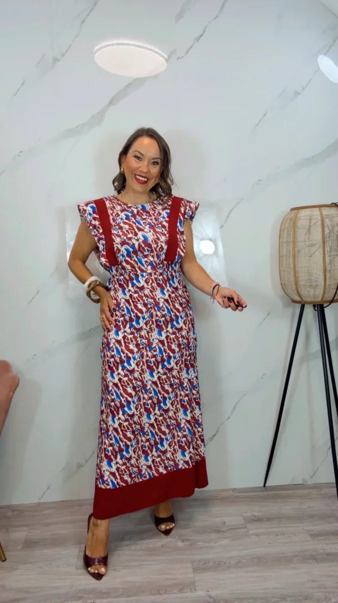 Vestido Juncal Burdeos
