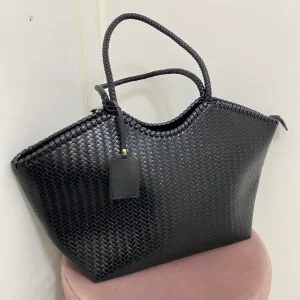 Bolso Trenzado Negro